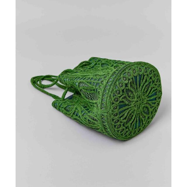 グリーン【新品】Cord Embroidery Bucket Bag Mame 最初の 52.0%OFF