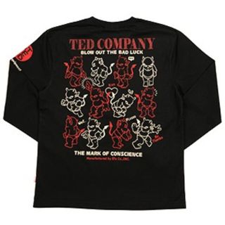 テッドマン(TEDMAN)のテッドマン/ロンT/ブラック/TDLS-345/エフ商会/カミナリモータース(Tシャツ/カットソー(七分/長袖))