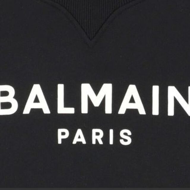 BALMAIN(バルマン)の大人も着れる☆バルマン ロゴスウェトレーナー 14Y(160cm) ブラック レディースのトップス(トレーナー/スウェット)の商品写真