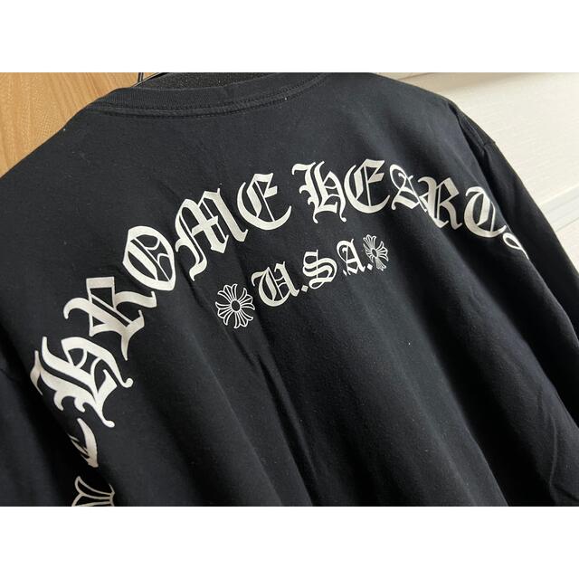 Chrome Hearts(クロムハーツ)のクロムハーツ　ロンt ブラック　バックロゴ メンズのトップス(Tシャツ/カットソー(七分/長袖))の商品写真