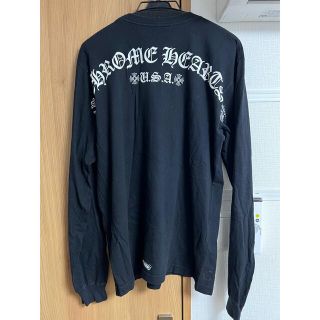 クロムハーツ(Chrome Hearts)のクロムハーツ　ロンt ブラック　バックロゴ(Tシャツ/カットソー(七分/長袖))