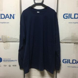 ギルタン(GILDAN)のGILDANギルダン☆ロンT☆長袖無地Tシャツ！ポケット無し☆紺色☆ネイビーM(Tシャツ/カットソー(七分/長袖))