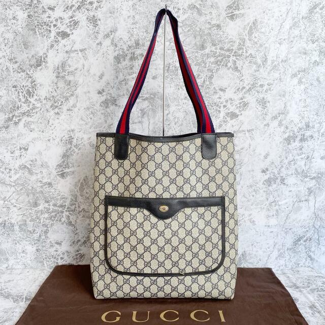 限定品】 美品 GUCCI オールドグッチ シェリーライン トートバッグ