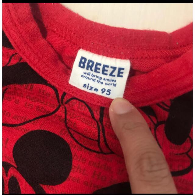 BREEZE(ブリーズ)のみぃ様☆専用 BREEZE ミッキー ロンＴ 95cm キッズ/ベビー/マタニティのキッズ服男の子用(90cm~)(Tシャツ/カットソー)の商品写真