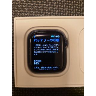 アップル(Apple)のApple Watch Series 6（GPS） 44mm ブルー ネイビー(その他)