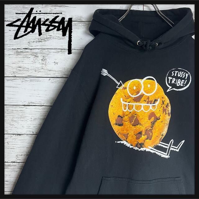 【超希少】 Stussy クッキー ビックロゴ 即完売モデル 入手困難 パーカー