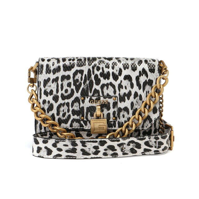 GUESS(ゲス)の【レオパード(BWP)】GUESS クロスボディバッグ (W)CENTRE Stage Crossbody Flap レディースのバッグ(ショルダーバッグ)の商品写真