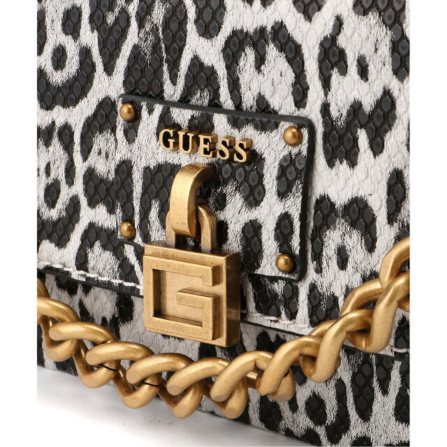 GUESS(ゲス)の【レオパード(BWP)】GUESS クロスボディバッグ (W)CENTRE Stage Crossbody Flap レディースのバッグ(ショルダーバッグ)の商品写真