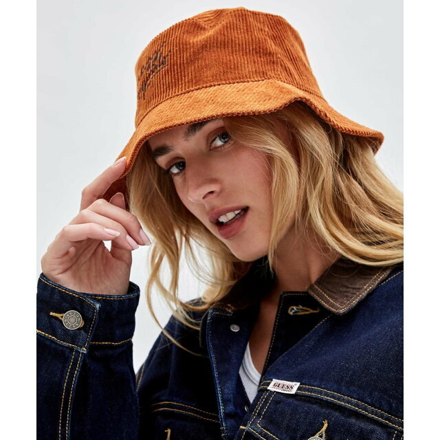 【オレンジ(G1S9)】(U)Corduroy Bucket Hat