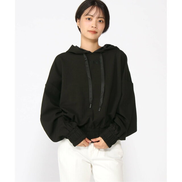 GUESS(ゲス)の【ブラック(JBLK)】GUESS パーカー (W)Minha Hoodie Sweatshirt レディースのトップス(パーカー)の商品写真