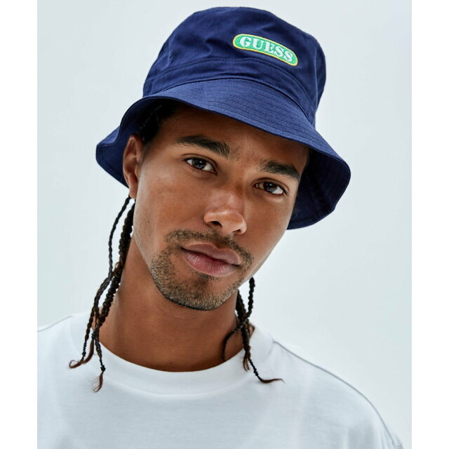 【ネイビー(G7P1)】(M)GUESS Originals Bucket Hat