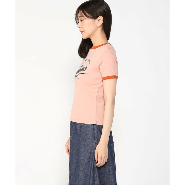 GUESS(ゲス)の【ライトピンク(G6M1)】(W)Gemey Logo Tee レディースのトップス(カットソー(長袖/七分))の商品写真