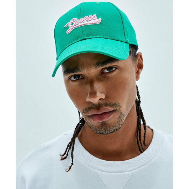 GUESS(ゲス)の【グリーン(G8BE)】(M)GUESS Originals Dad Cap メンズの帽子(キャップ)の商品写真