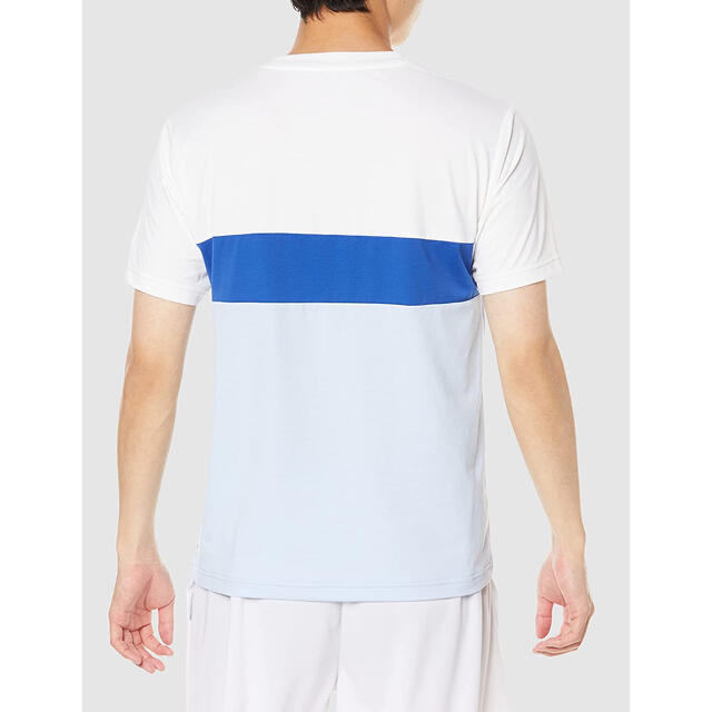 FILA(フィラ)のFILA フィラ テニスウェア 半袖Tシャツ M5566 ブルー メンズXL新品 スポーツ/アウトドアのテニス(ウェア)の商品写真