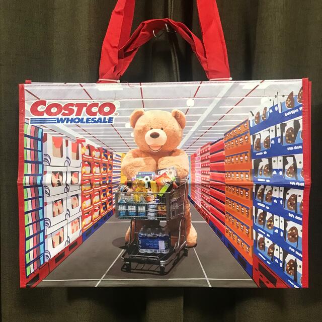 コストコ(コストコ)のコストコ　costco ショッピングバッグ　エコバッグ　クマ　熊　海外限定品 レディースのバッグ(エコバッグ)の商品写真