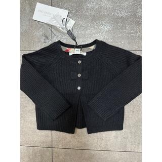 バーバリー(BURBERRY)の【新品】BURBERRY カシミア100% カーディガン 子供 12M/80cm(カーディガン/ボレロ)