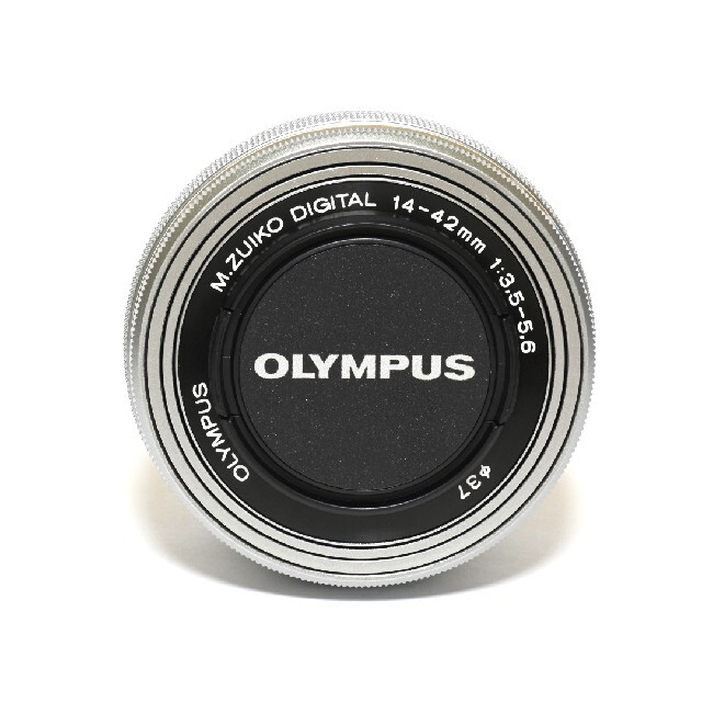 OLYMPUS(オリンパス)の【OLYMPUS】美品☆電動パンケーキレンズ☆M.ZUIKO 14-42mm スマホ/家電/カメラのカメラ(レンズ(ズーム))の商品写真