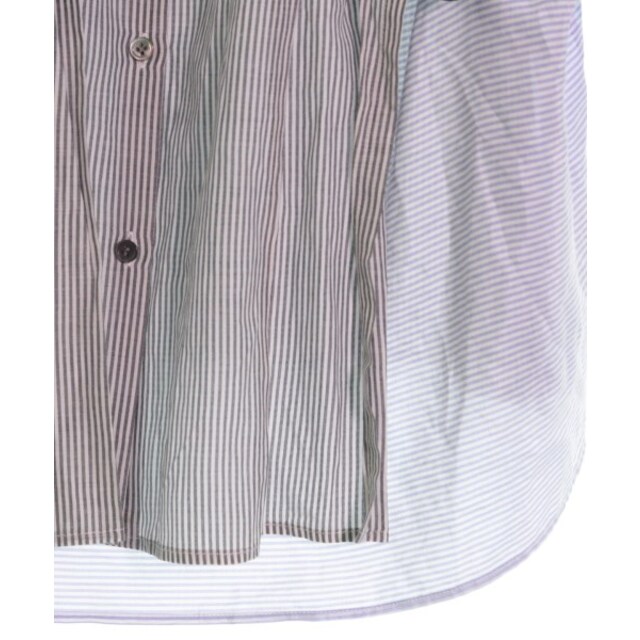 Harikae ハリカエ ブラウス XS グレー系x青系x緑 【古着】【中古】
