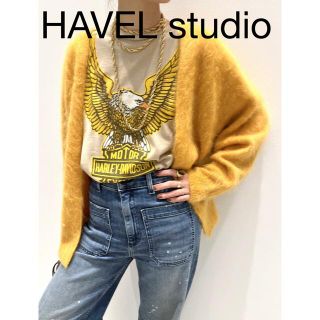 アパルトモンドゥーズィエムクラス(L'Appartement DEUXIEME CLASSE)の【HAVEL studio】CASHMERE FUR CARDIGAN(カーディガン)