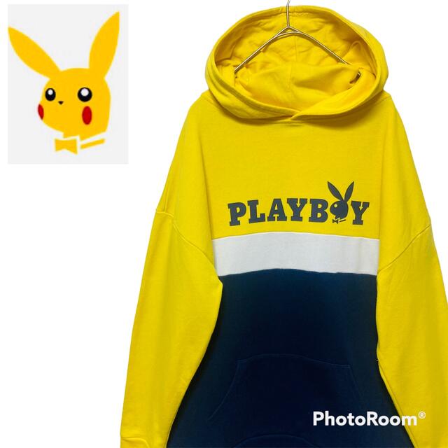 PLAYBOY(プレイボーイ)のPLAYBOY プレイボーイ/プルオーバーパーカー/フロントバニーロゴ メンズのトップス(パーカー)の商品写真