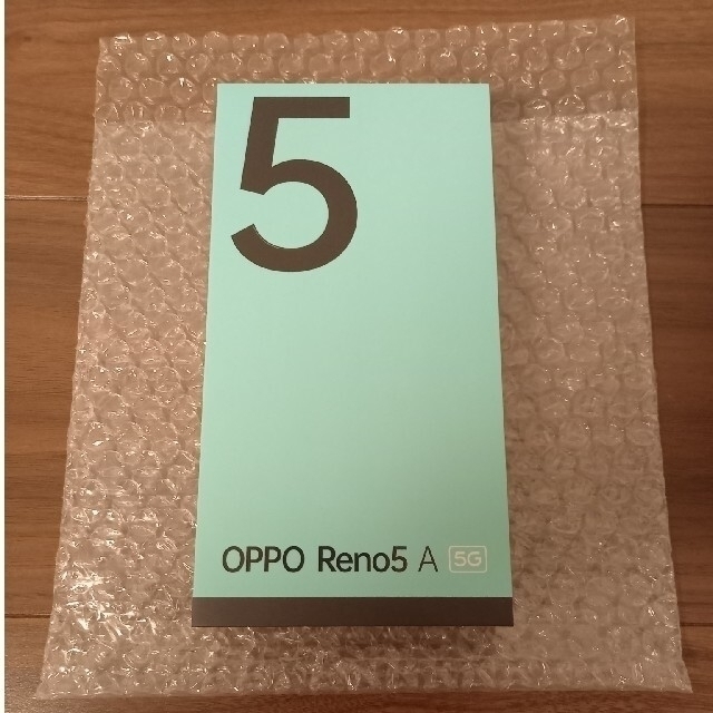 OPPO(オッポ)のOPPO Reno5 A eSIM A103OP アイスブルー スマホ/家電/カメラのスマートフォン/携帯電話(スマートフォン本体)の商品写真