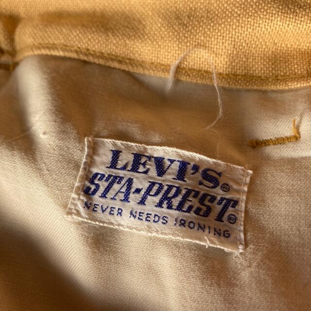 【デッドストック】70's Levi'sスタプレ 646 ベージュ/黄31/32