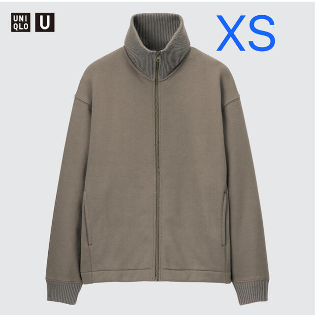 UNIQLO(ユニクロ)のユニクロ UNIQLO U ボアスウェットトラックジャケット XS カーキ 新品 メンズのトップス(スウェット)の商品写真