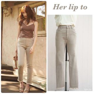 ハーリップトゥ(Her lip to)のherlipto 🍑 High Rise Clay Skinny Jeans(スキニーパンツ)