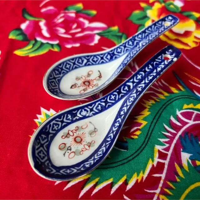B【中国景徳鎮】お椀&お皿&レンゲ ペア B【中国景徳鎮】お椀&お皿&レンゲ ペア