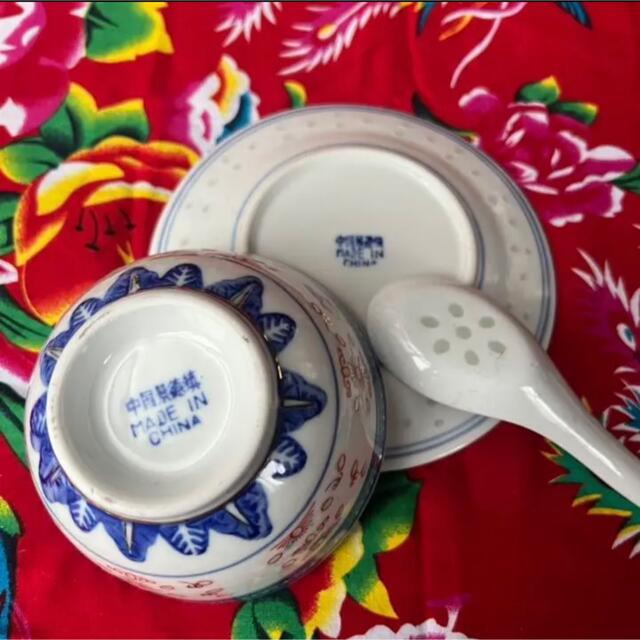 B【中国景徳鎮】お椀&お皿&レンゲ ペアの通販 by HK迷百貨店shop B【中国景徳鎮】お椀&お皿&レンゲ ペアの通販 by HK迷百貨店shop