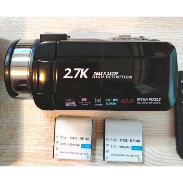 デジタルビデオカメラ ハンディー 4200万画素　高画質 スマホ/家電/カメラのカメラ(ビデオカメラ)の商品写真