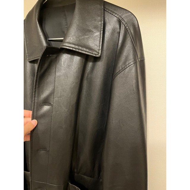 stein(シュタイン)のstein fake leather car jacket メンズのジャケット/アウター(レザージャケット)の商品写真