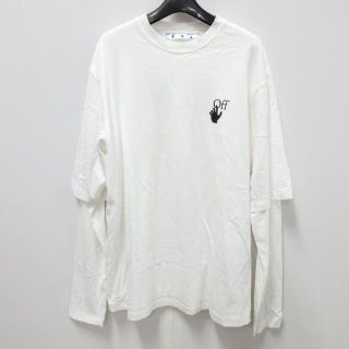 オフホワイト(OFF-WHITE)のオフホワイト 長袖Tシャツ サイズM メンズ(Tシャツ/カットソー(七分/長袖))