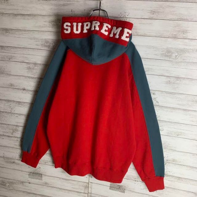 Supreme - 【人気Lサイズ】シュプリーム☆パイル地フードロゴ希少カラーパーカーの通販 by 古着屋しぇぼ｜シュプリームならラクマ