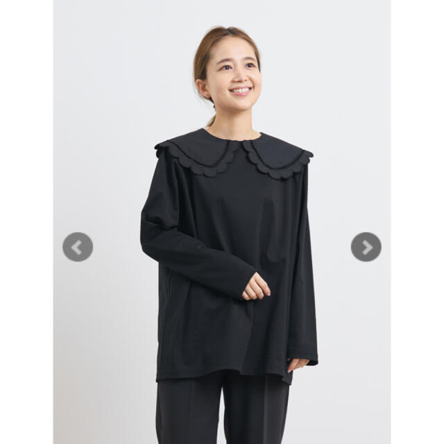 らくだ様専用 スカラップカラーロングtee ヨリ スカラップカラー