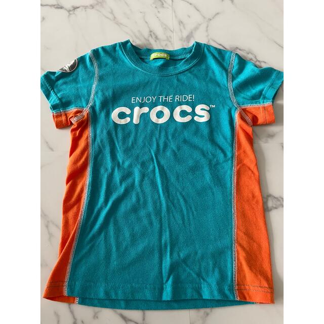 crocs(クロックス)の上下セット120㎝　tシャツ(クロックス)&短パン(MPS) 2点セット キッズ/ベビー/マタニティのキッズ服男の子用(90cm~)(Tシャツ/カットソー)の商品写真