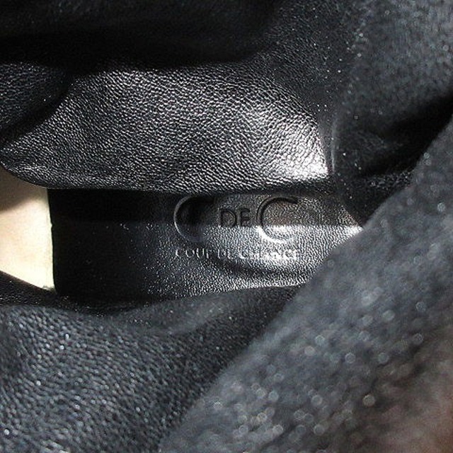 COUP DE CHANCE(クードシャンス)のクードシャンス ブーツ ロング ルーズ ヒール ラメ 黒 ブラック 24cm レディースの靴/シューズ(ブーツ)の商品写真