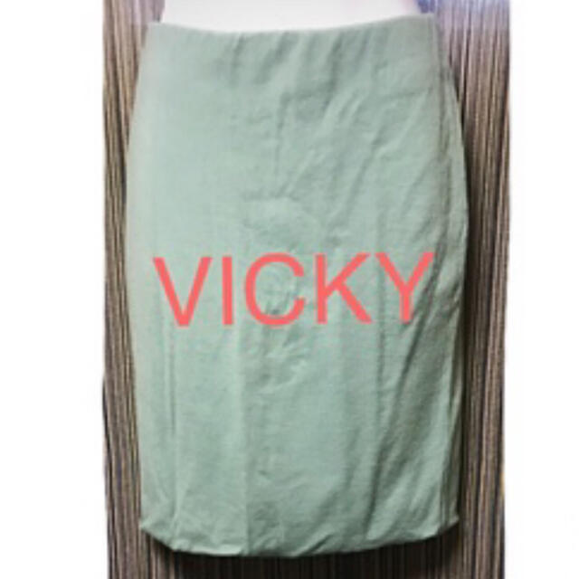 VICKY(ビッキー)のVICKY ビッキー　タイトスカート ゴムスカート アースカラー レディースのスカート(ミニスカート)の商品写真