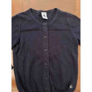 プチバトー(PETIT BATEAU)のプチバトー　紺色カーディガン　95(カーディガン)