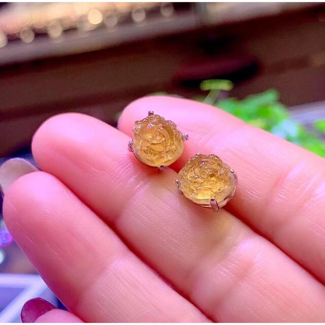 ⭐︎【高級】トルマリン  ピアス s925 2.18g 2