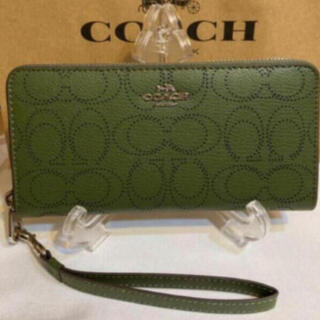 コーチ(COACH) 財布(レディース)（グリーン・カーキ/緑色系）の通販 