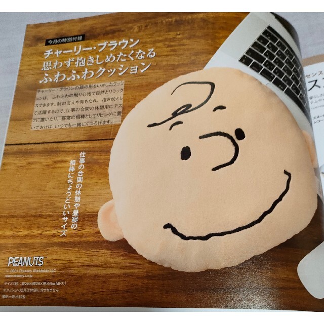 PEANUTS(ピーナッツ)のチャーリー・ブラウンふわふわクッション インテリア/住まい/日用品のインテリア小物(クッション)の商品写真