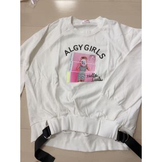 アルジー(ALGY)の未使用 ALGY アルジー フォトプリントトレーナー150白ホワイト(Tシャツ/カットソー)