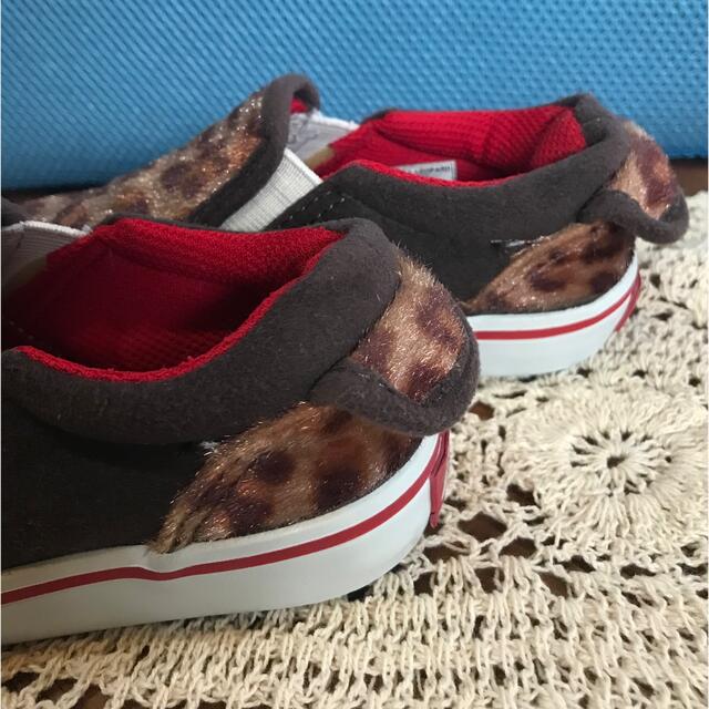 VANS(ヴァンズ)の★VANS バンズ　ハラコ風＊ヒョウ柄　スリッポン　サイズ16cm★ キッズ/ベビー/マタニティのキッズ靴/シューズ(15cm~)(スリッポン)の商品写真