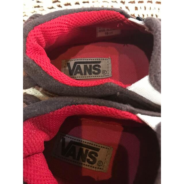 VANS(ヴァンズ)の★VANS バンズ　ハラコ風＊ヒョウ柄　スリッポン　サイズ16cm★ キッズ/ベビー/マタニティのキッズ靴/シューズ(15cm~)(スリッポン)の商品写真