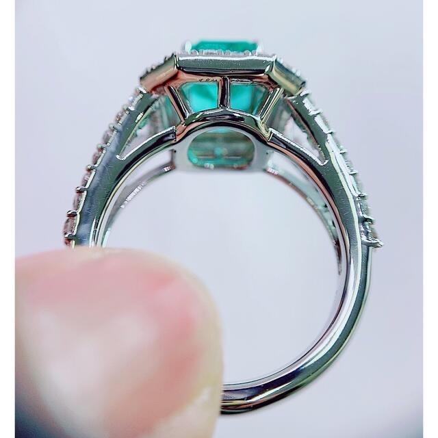 日本製】 - ☆1.6ct☆✨エメラルド1.1ctダイヤモンドプラチナリング