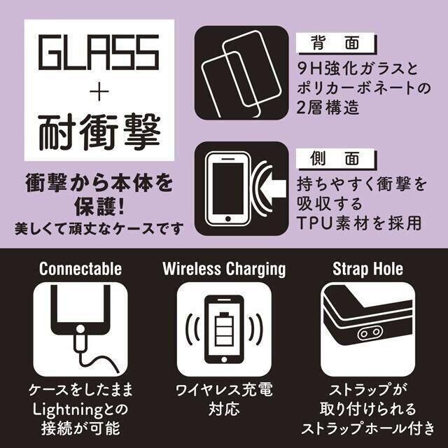 ミッキーマウス(ミッキーマウス)のミッキーマウス iPhoneSE3/2/8/7 ガラススクエア 耐衝撃ケース スマホ/家電/カメラのスマホアクセサリー(iPhoneケース)の商品写真