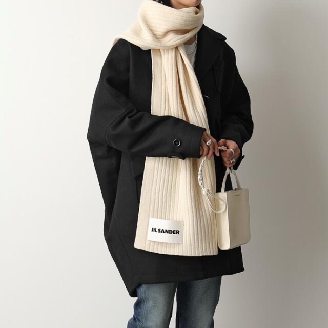 ストールジルサンダー　JIL SANDER ストール　マフラー　リブ