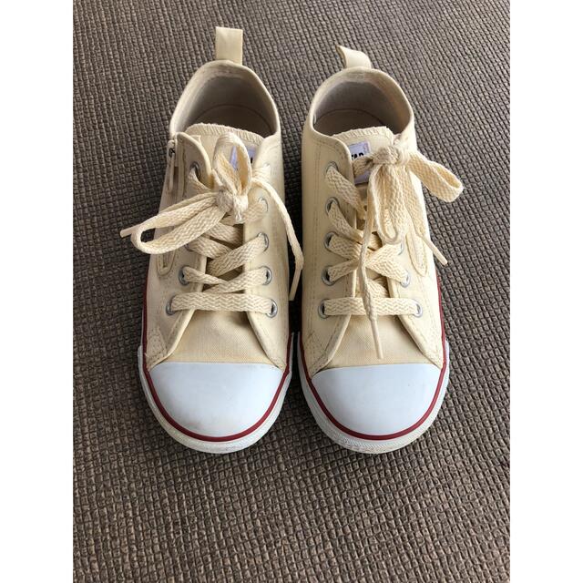 CONVERSE(コンバース)のコンバース  スニーカー　ホワイト20cm キッズ/ベビー/マタニティのキッズ靴/シューズ(15cm~)(スニーカー)の商品写真