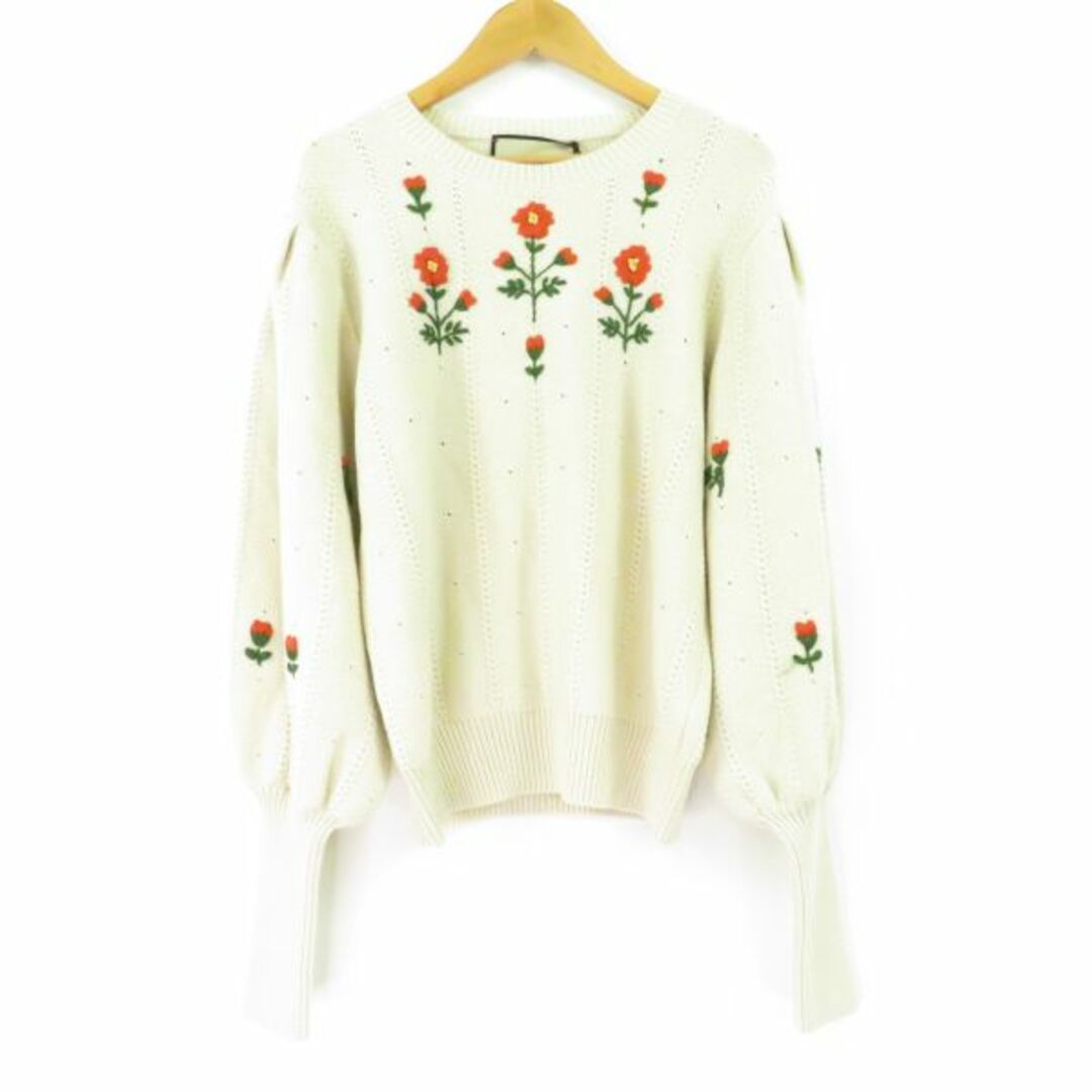 品質は非常に良い GUCCI - Gucci グッチ AY2661A39 フローラルニット